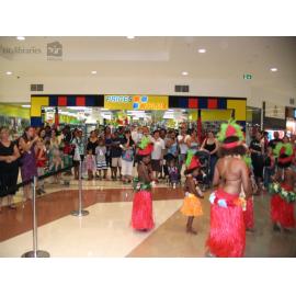 Townsville Cook Island Dancers promoting Cultural Fest at Castletown Shopping Centre, August 2007