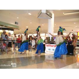 Townsville Cook Island Dancers promoting Cultural Fest at Castletown Shopping Centre, August 2007