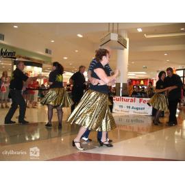 Jive Time Dance performers promoting Cultural Fest at Castletown Shopping Centre, August 2007