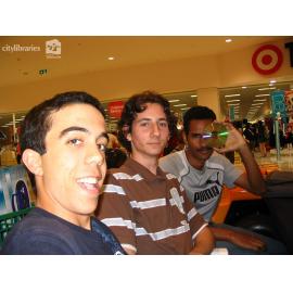Sound volunteers promoting Cultural Fest at Castletown Shopping Centre, August 2007