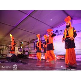 Indian Bollywood performers at Cultural Fest, Strand Park, Townsville, August 2007