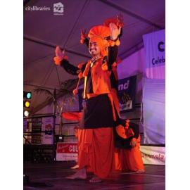 Indian Bollywood performers at Cultural Fest, Strand Park, Townsville, August 2007