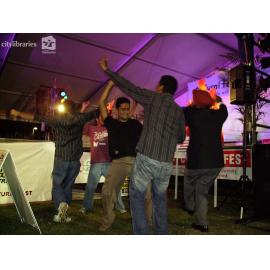 Audience members dancing at Cultural Fest, Strand Park, Townsville, August 2007
