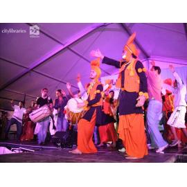 Indian Bollywood performers at Cultural Fest, Strand Park, Townsville, August 2007