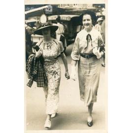 Bessie Hillman and friend, Sydney, n.d