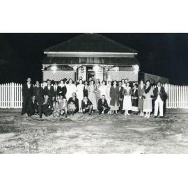 Engagement party of Ruben Blakely and Bessie Hillman, Mitchell Street, North Ward, Townsville, ca. 1934