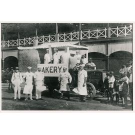 Harris and Foley's bakery staff preparing Show Day exhibition, Townsville, ca. 1920