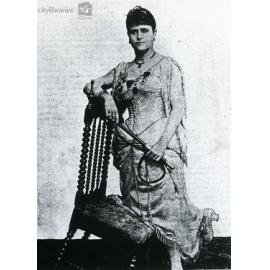 Madame Scherazade, the lady lion tamer, in Townsville, 1882