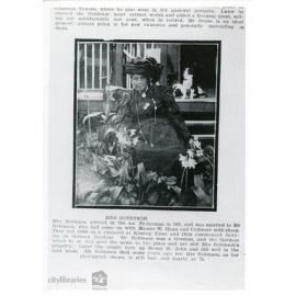 Mrs Robinson, Townsville, 1913