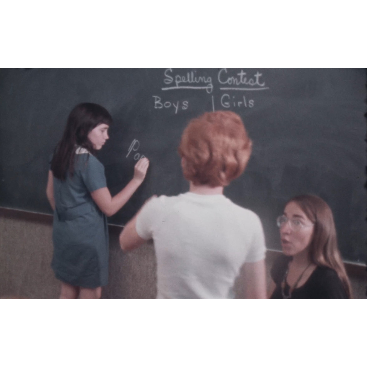 Deaf children in the classroom