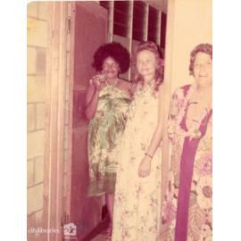 Three staff from Carramar Children's Home at an Easter Party, 17 March 1970
