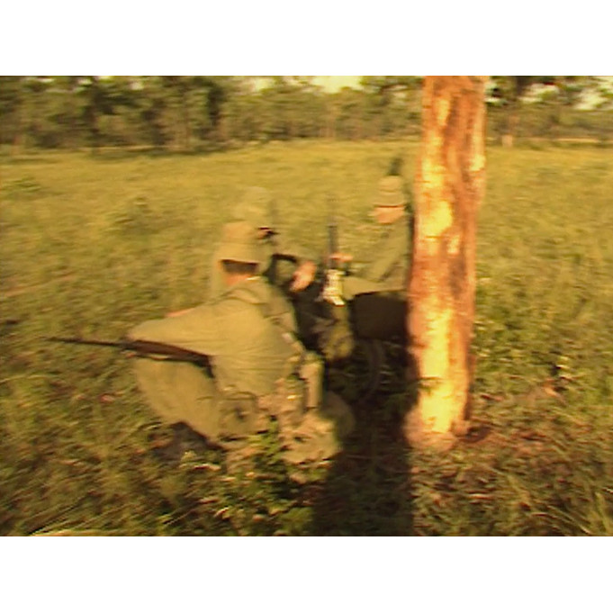 News tape: various military footage