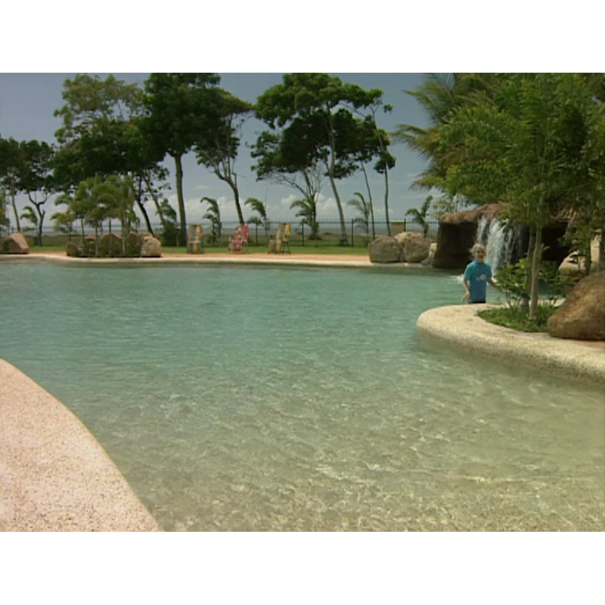 Stock footage: Rollingstone Caravan Park pool