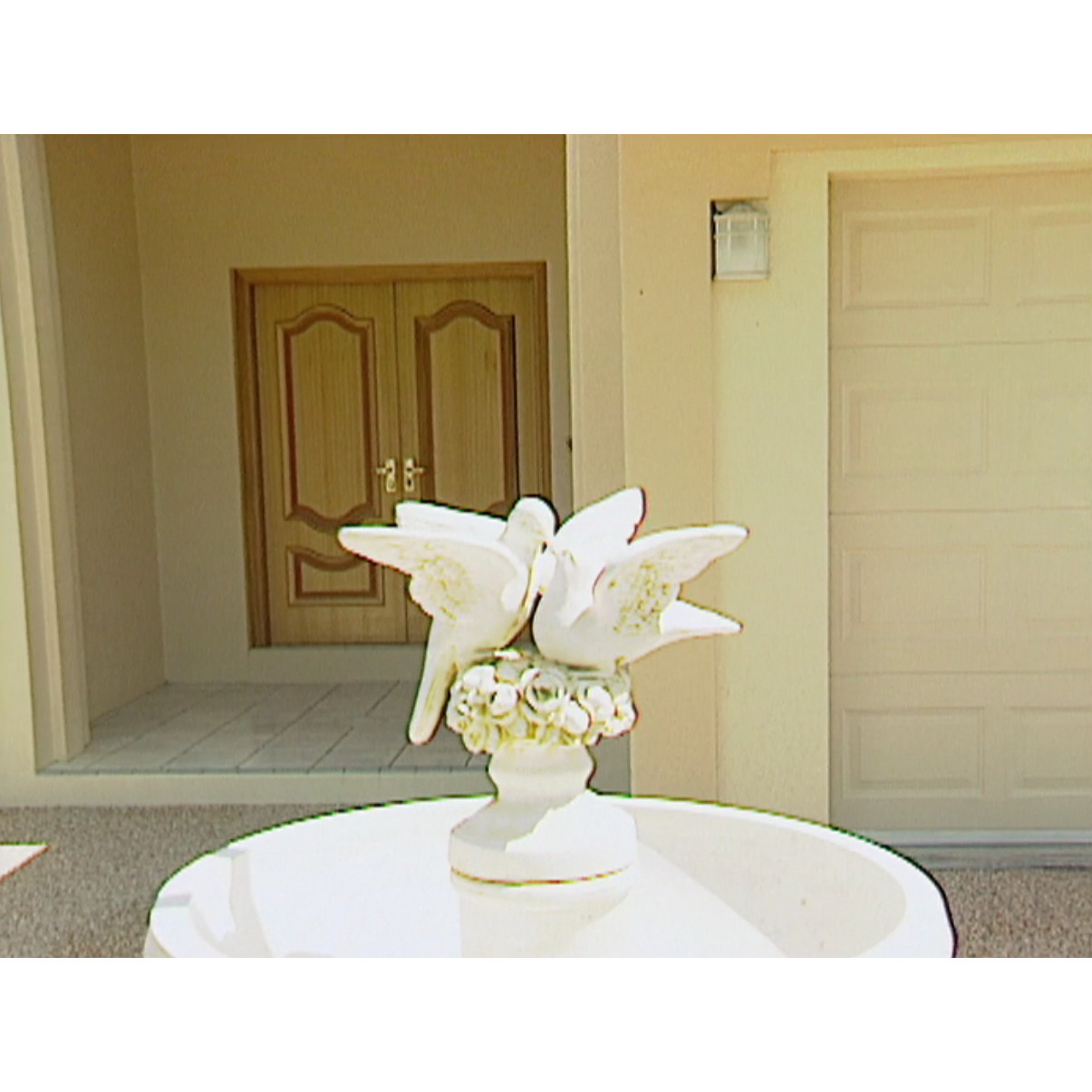 Stock footage: house entrance