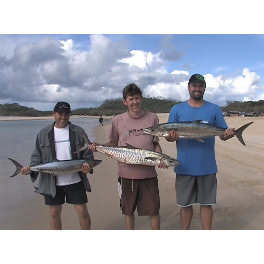 Three men three fish