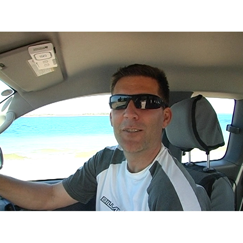 Man in car