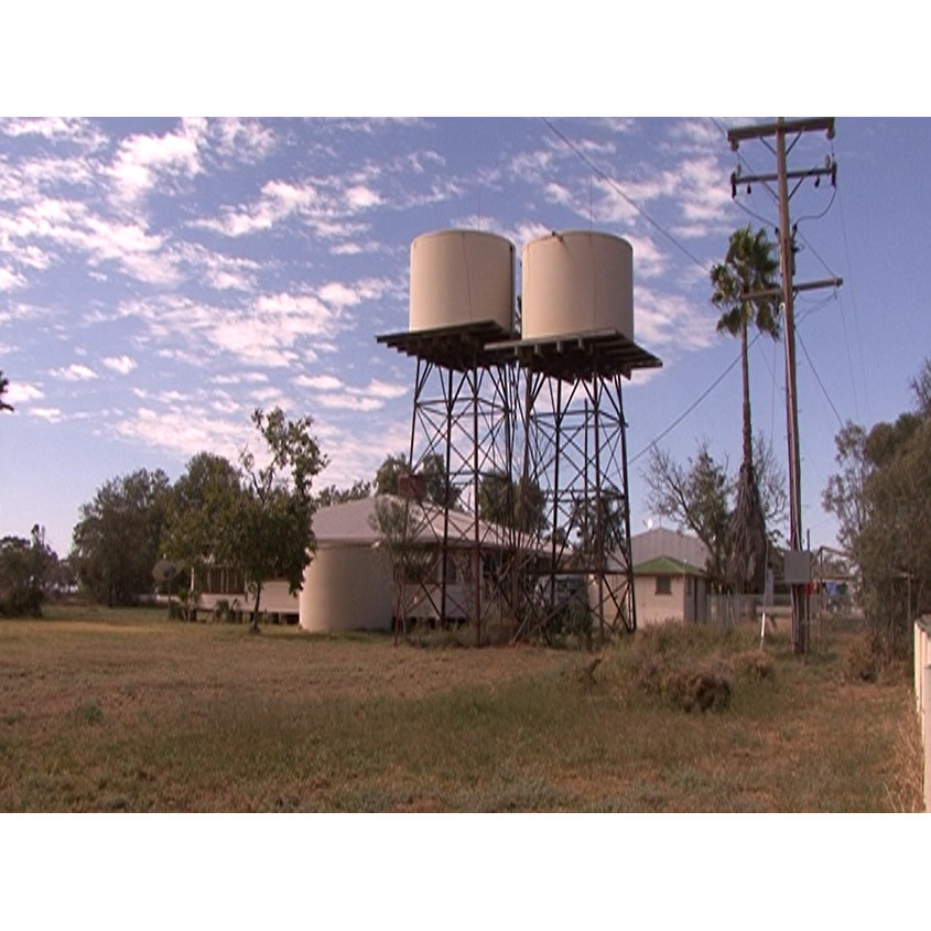 Stock footage: water towers