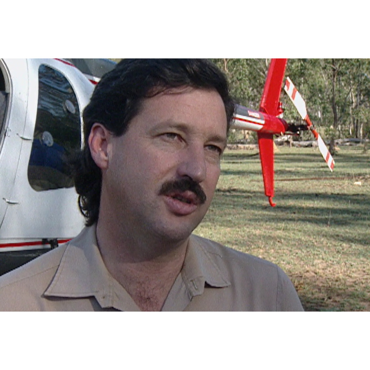 Interview footage: helicopter stringing