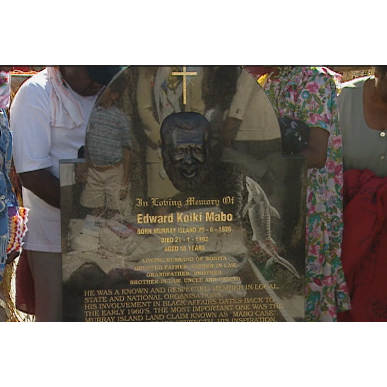 File footage: Eddie Mabo funeral service