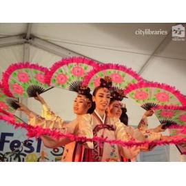 Perfomers from Suwon City, Korea at Cultural Fest, Strand Park, Townsville, 18 August 2007