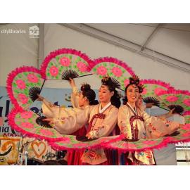 Perfomers from Suwon City, Korea at Cultural Fest, Strand Park, Townsville, 18 August 2007