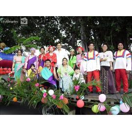 Filipino Australian Affiliation of NQ float in the Tropigo Carnival parade at Cultural Fest, The Strand, Townsville, 18 August 2007