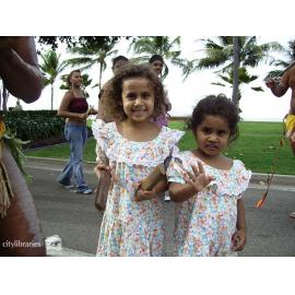 Members of Gulumba Dance Group in the Tropigo Carnival parade at Cultural Fest, The Strand, Townsville, 18 August 2007