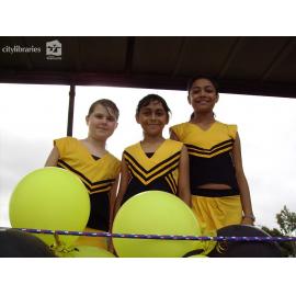 Performing group in the Tropigo Carnival parade at Cultural Fest, The Strand, Townsville, 18 August 2007