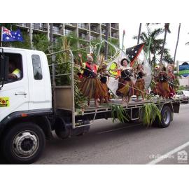 Papua New Guinea Logohu Hiri group in the Tropigo Carnival parade at Cultural Fest, The Strand, Townsville, 18 August 2007