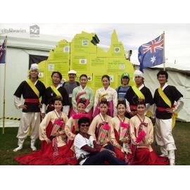 Perfomers from Suwon City, Korea at Cultural Fest, Strand Park, Townsville, 18 August 2007