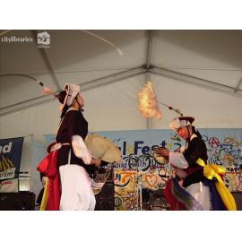 Perfomers from Suwon City, Korea at Cultural Fest, Strand Park, Townsville, 18 August 2007