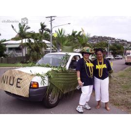 Niue Island Group before the Tropigo Carnival parade at Cultural Fest, The Strand, Townsville, 18 August 2007