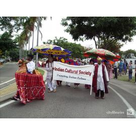 Indian Cultural Society in the Tropigo Carnival parade at Cultural Fest, The Strand, Townsville, 18 August 2007