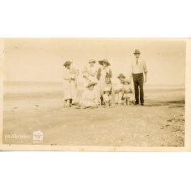 Group on the beach, 1930