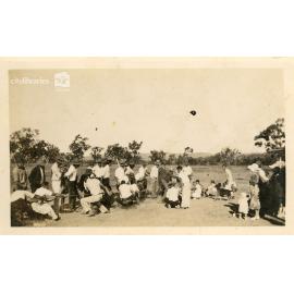 Men playing a game of tug of war, Townsville, 1936