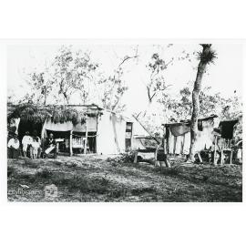 Bush dwelling hall, Townsville, ca. 1900