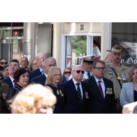 VP80 re-enactment of the war is over speech, Townsville City, Townsville, 15 August 2025