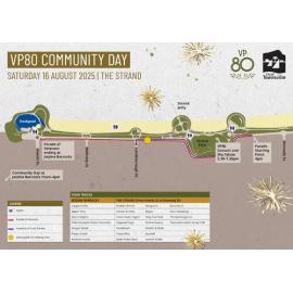 VP80 community day parade map, Townsville, 16 August 2025