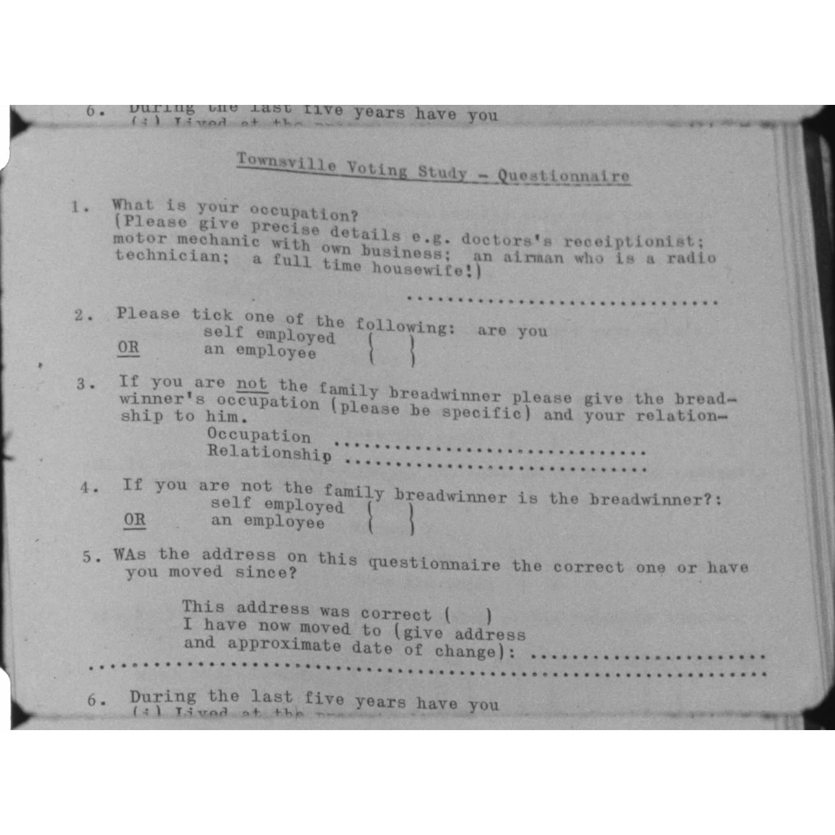 Townsville voting survey