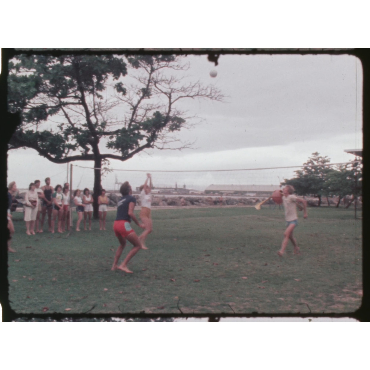 Volleyball game in Sister Kenny Memorial Playground, the Strand, North Ward