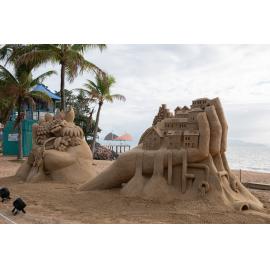 Art display at Ephemera 2025, the Strand, Townsville, 25 July 2025