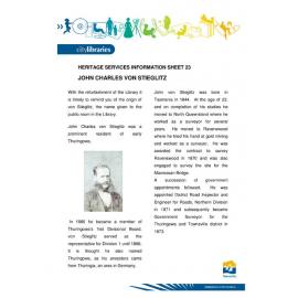 John Charles Von Stieglitz