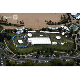 Aerial view of Strand Park during Townsville Cultural Fest, Townsville, [2006]