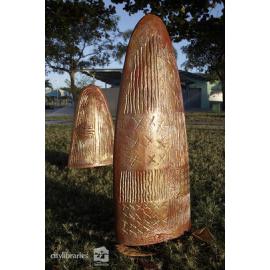 "Standing Forms" public art installation by Bruce Anderson, Strand Ephemera, Townsville, 2005