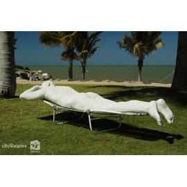 "Harold's Back" public art installation by Jane Hawkins, Strand Ephemera, Townsville, 2003