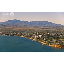 Aerial view of The Strand and Townsville city, Townsville, [2006]