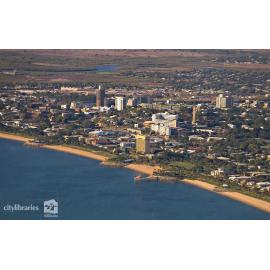 Aerial view of The Strand and Townsville city, Townsville, [2006]