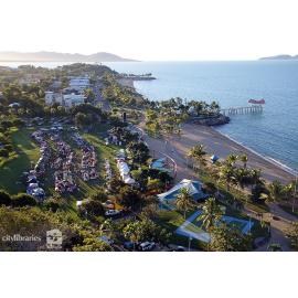 Aerial view of The Strand night markets, Strand Park, Townsville, [2006]