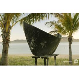 "Land Boat" public art installation by Bruce Anderson, Strand Ephemera, Townsville, 2003