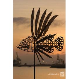 "Behold the Lyin' Fish" public art installation by Gavin Ryan, Strand Ephemera, Townsville, 2003